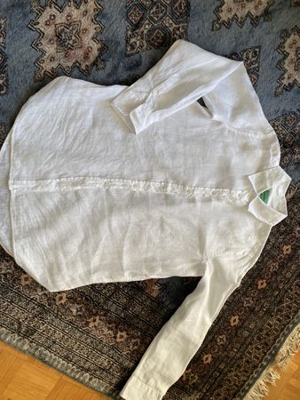 BENETTON WEISSE BLUSE GR S