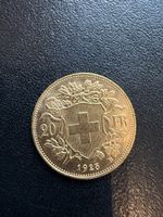 Schweizer Goldvreneli, 20 Fr., Jahrgang 1925, Top Zustand!