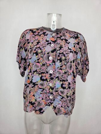 Blumenbluse – ca. M/L