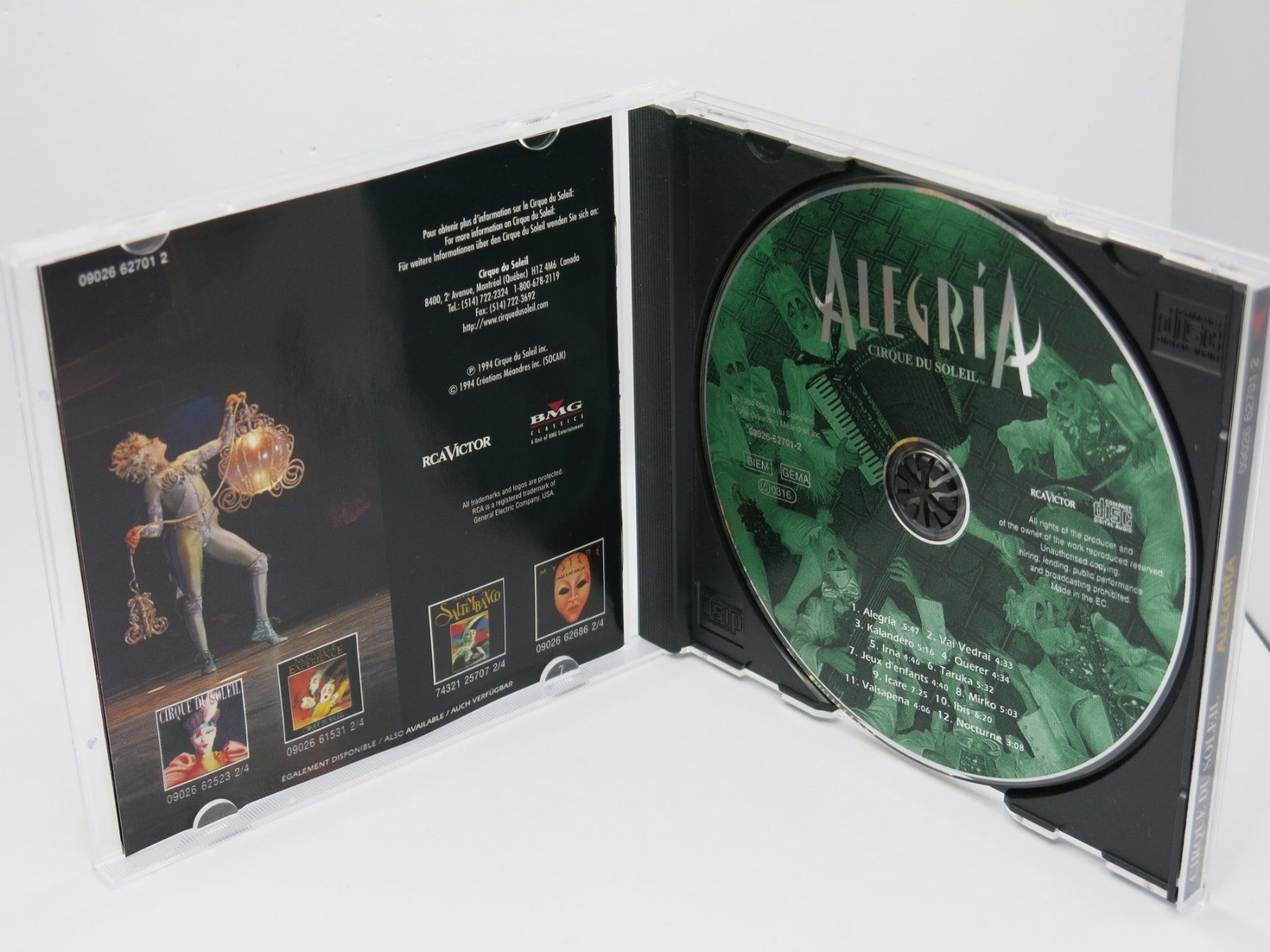 CD: CD Cirque Du Soleil – Alegria – Usato da Ernetschwil venduto da luisvonerni 1