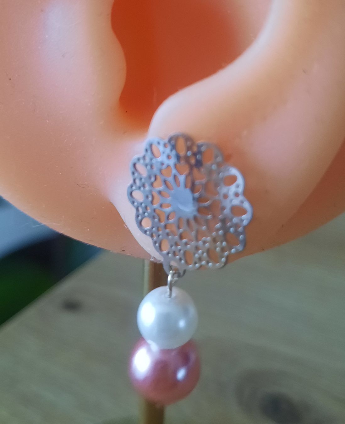 Orecchini pendenti & Orecchini a lobo: Ohrringe Sterling Silber mit Perlen - Sommerfrisch & Elegant – Nuovo (secondo la descrizione) da Solothurn venduto da lsc_pf99 3