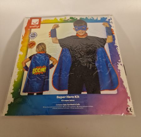 Superhelden Kostüm Set Grösse One Size Neu