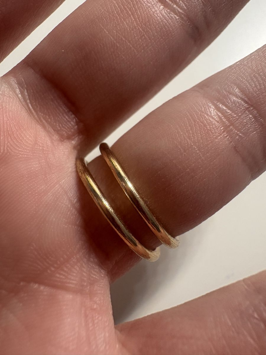 Anelli: Zierlicher Ring mit 2 Perlen Gold-Look – Nuovo (secondo la descrizione) da Winterthur venduto da nik_pr58 2
