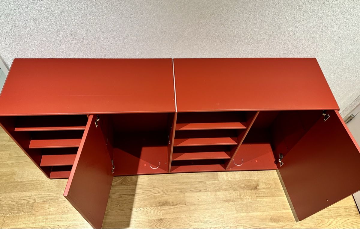 Commodes: Kommode, Sideboard, Buffet, Schuhschrank, rot – D'occasion à Meggen par deanstreet 2