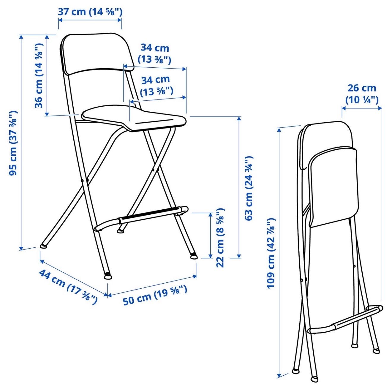 Ikea Hocker: IKEA Franklin Barhocker 2 Stk. – Neu (gemäss Beschreibung) aus Rotkreuz von NicLep 3