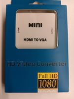 Mini HDMI zu VGA Adapter Konverter 1080P Neu
