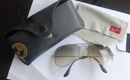 Sonnenbrille Ray-Ban Aviator mit Etui und Tuch