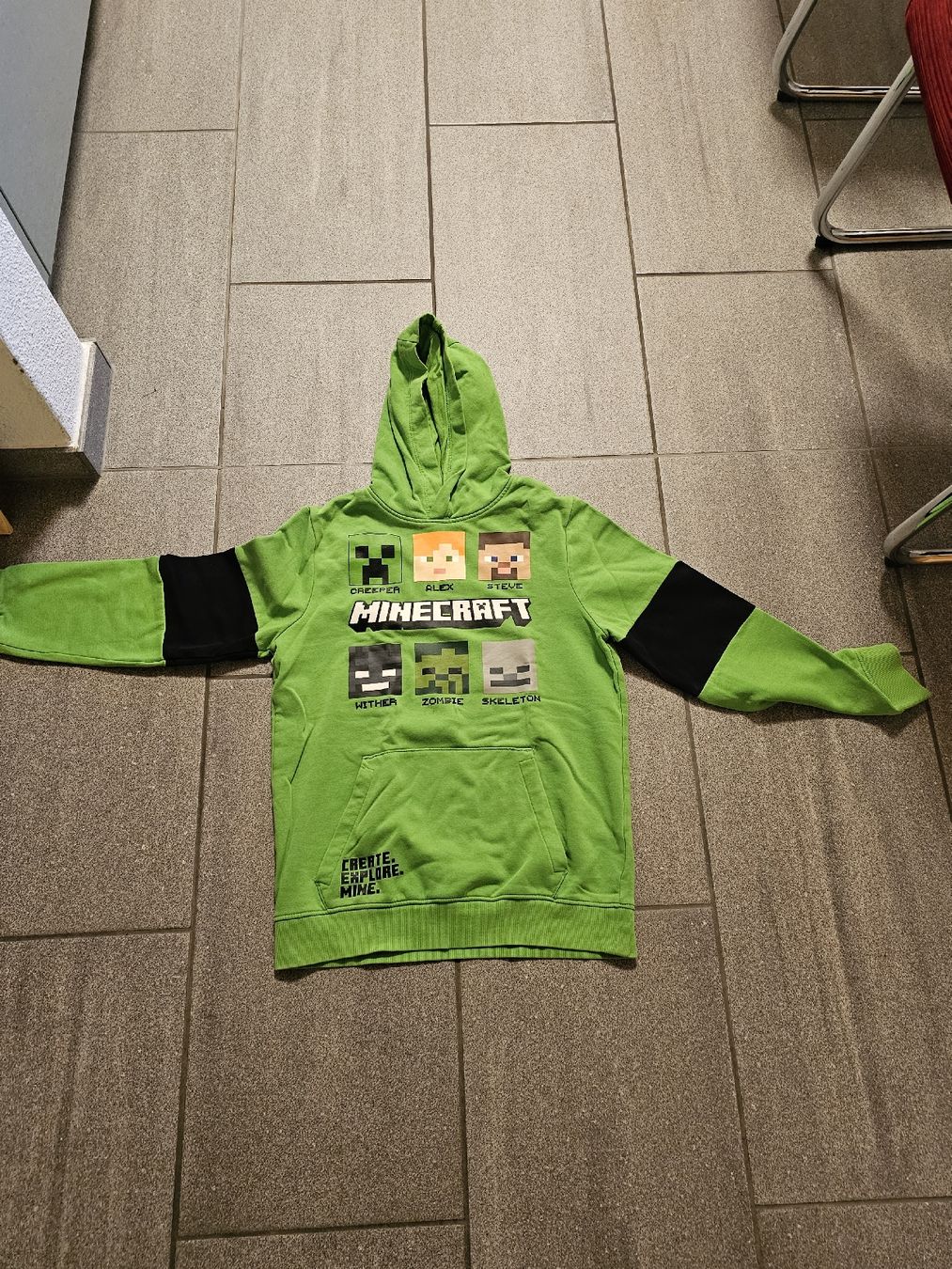 Pullover & Sweatshirts: Minecraft Pullover Grösse 158 -164 mit Kapuze gebraucht – Gebraucht aus Oftringen von StefanieR