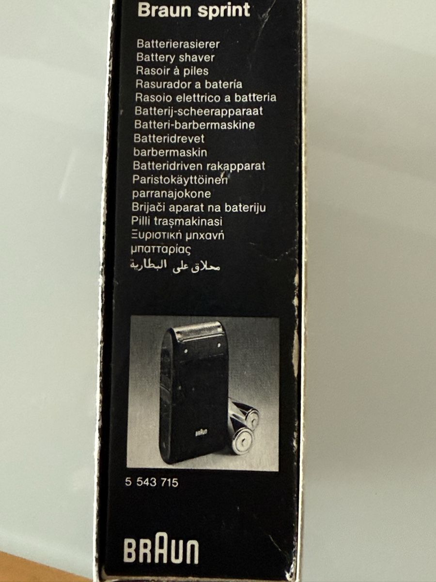Braun Rasoi & Lamette da barba: Braun sprint 5543 ,  1977 – Usato da Oensingen venduto da aziri123 6