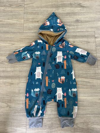 Softshell Overall gefüttert Grösse 74