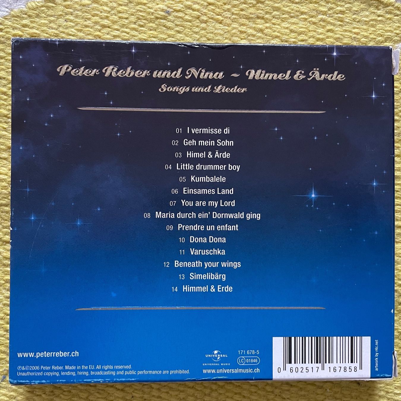 CDs: PETER REBER UND NINA-HIMMEL&ÄRDE – Gebraucht aus Rorschacherberg von CD-Roli 1