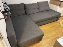 Bettsofa Ikea Friheten dunkelgrau