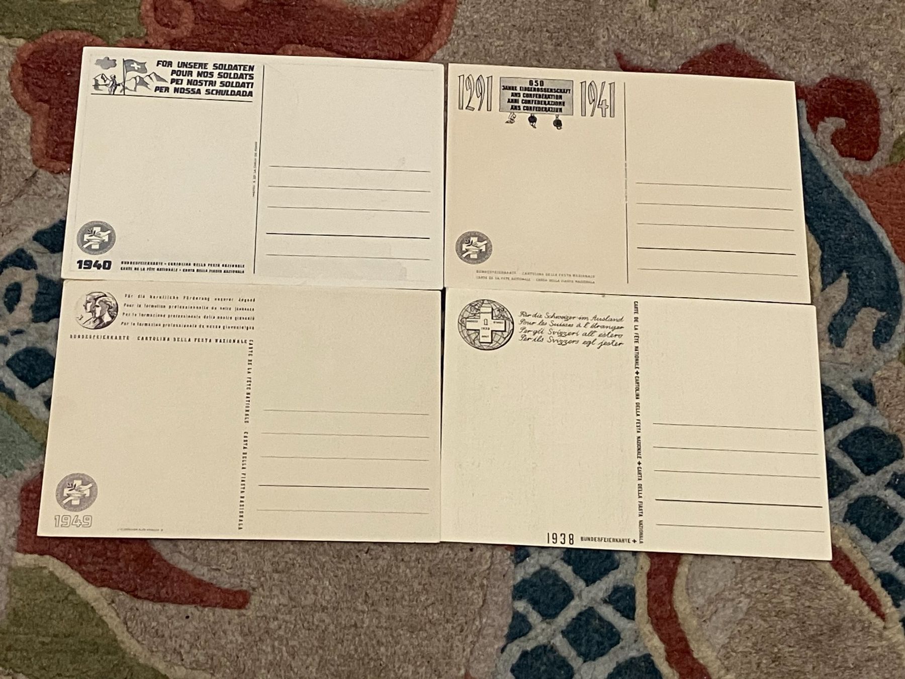 Alle Briefmarken: 4 Postkarten – Neu (gemäss Beschreibung) aus Koblenz von mar_c2pj