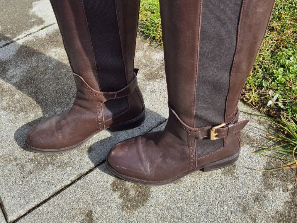 Aldo Damenschuhe: Bottes hautes ALDO marron, taille 36 – Gebraucht aus Les Geneveys-sur-Coffrane von papoute 4