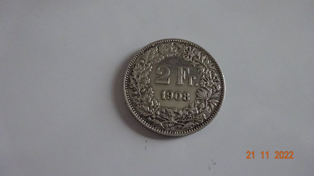 2 Fr 1908 Helvetia - qualité assez rare | Kaufen auf Ricardo