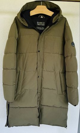 Herren Parka Globe Trotter Olivgrün Grösse L