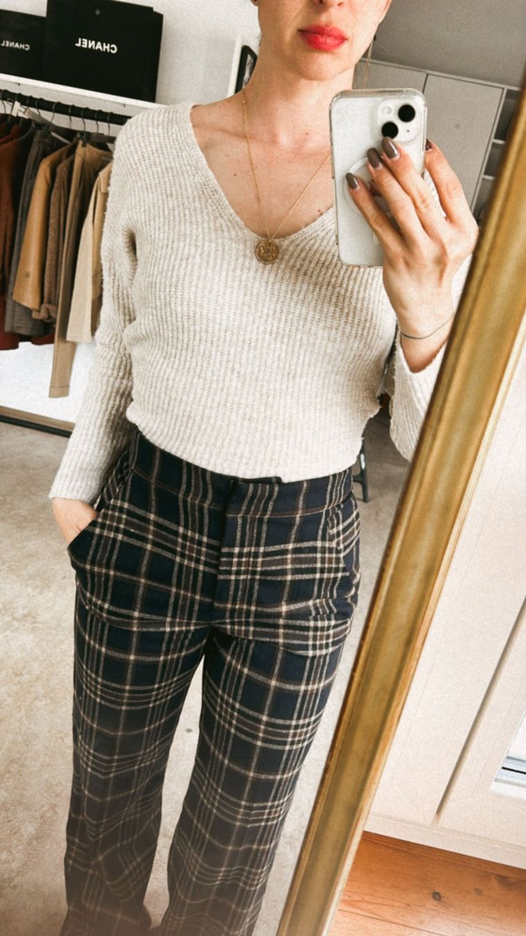 Pantaloni: Veronica Beard Karo Hose – Gr. 38 – Usato da Illnau venduto da Monkky 1