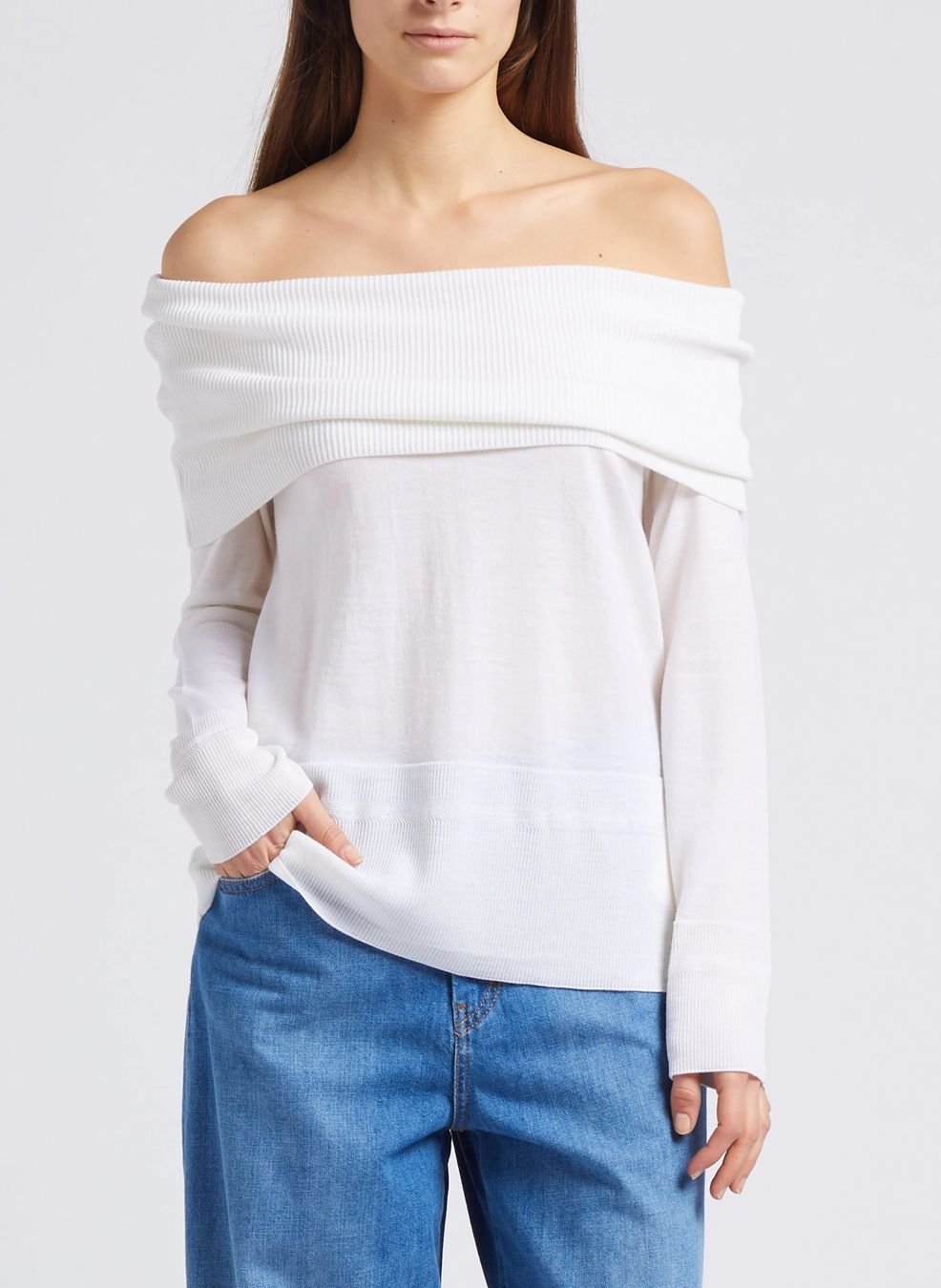 Max Mara Maglioni & Felpe: MAX MARA LEISURE Wolle Pullover Gr XL Weiss NEU – Nuovo (secondo la descrizione) da Zuerich venduto da Moochie 1