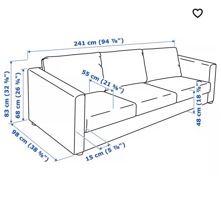 Ikea Sofas: Vimle Sofa & Hocker mit hochwertigem Bezug von BEMZ – Gebraucht aus Bern von izzzii 8