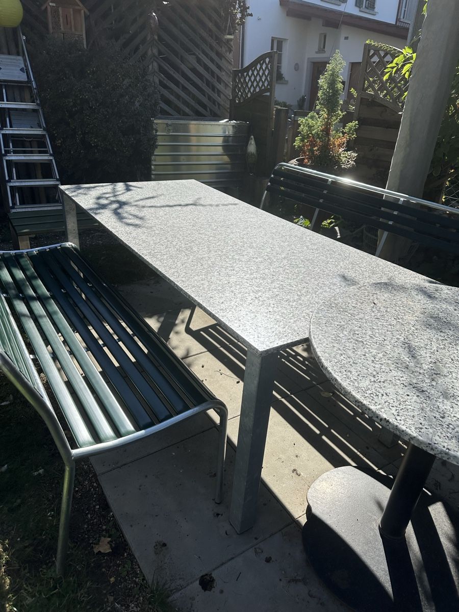 Tische: Gartentisch mit Granitplatte 185x85cm – Gebraucht aus Trüllikon von angela4444 3