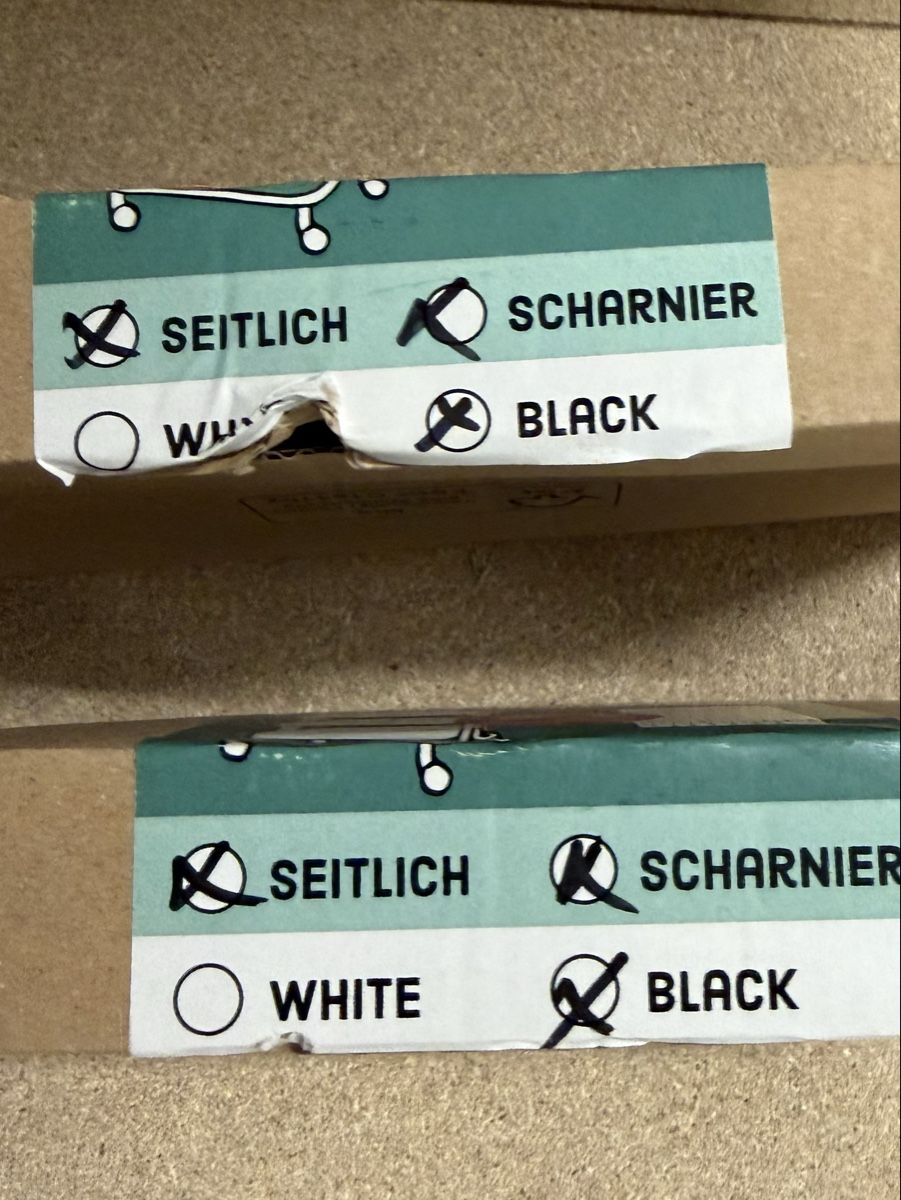 Ferramenta: 2x Schnittenliebe Scharnier Set  Schwarz – Nuovo e nell'imballaggio originale da Oberägeri venduto da eladiel 1