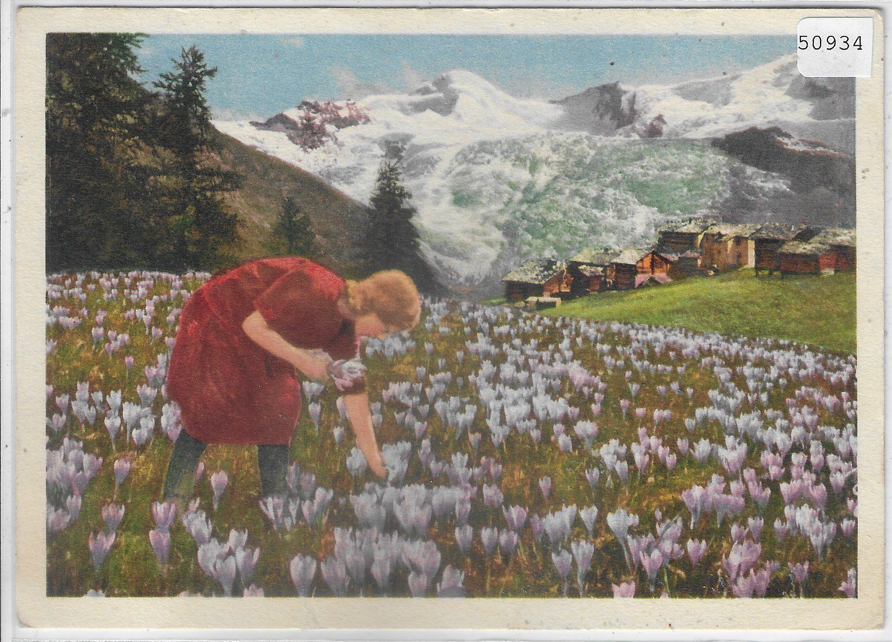 Cartoline postali: Frühlingszauber - Walliser Dörfchen – Usato da Ettingen venduto da Kartenplanet
