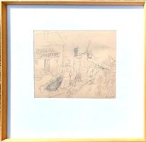 René Victor Auberjonois (1872-1957), dessin original