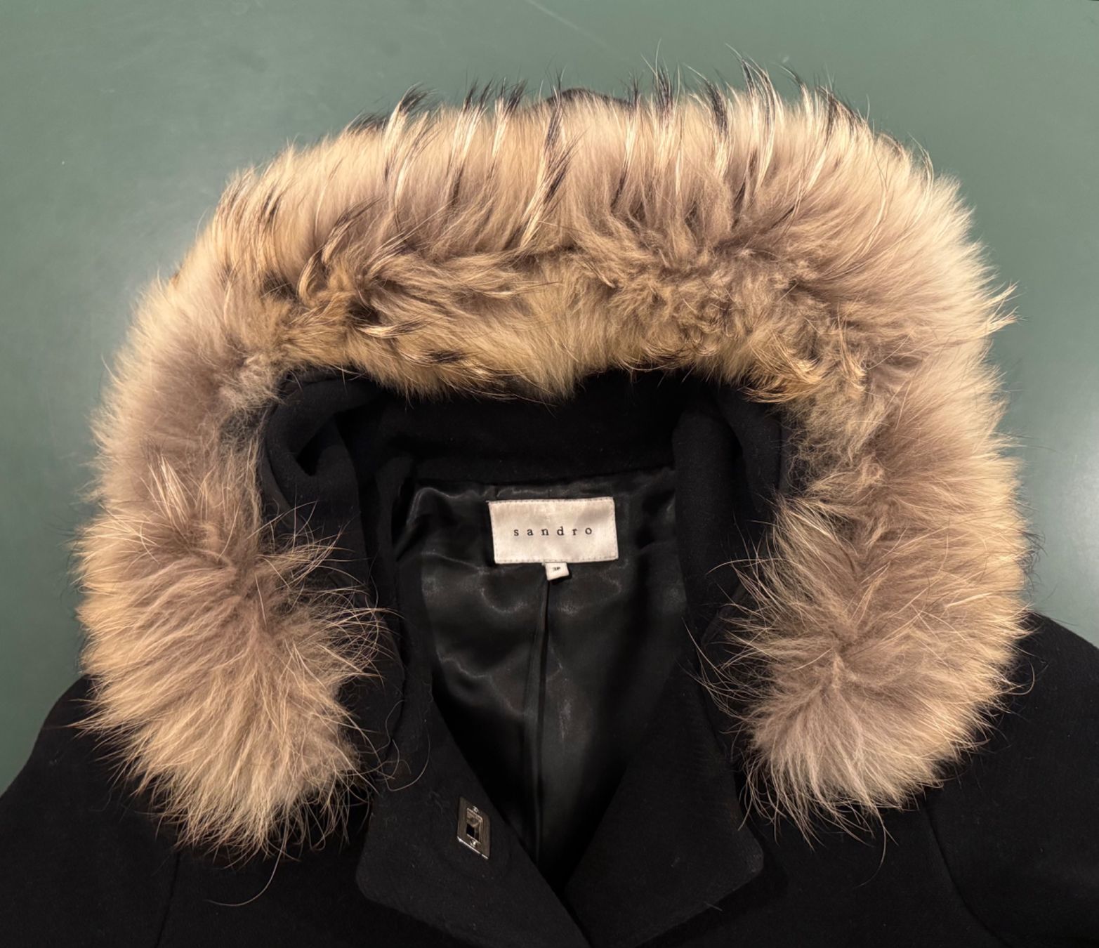 Sandro Jacken: Veste Sandro  noire 36 avec capuchon – Neu (gemäss Beschreibung) aus Genève von fto_sz8d 3
