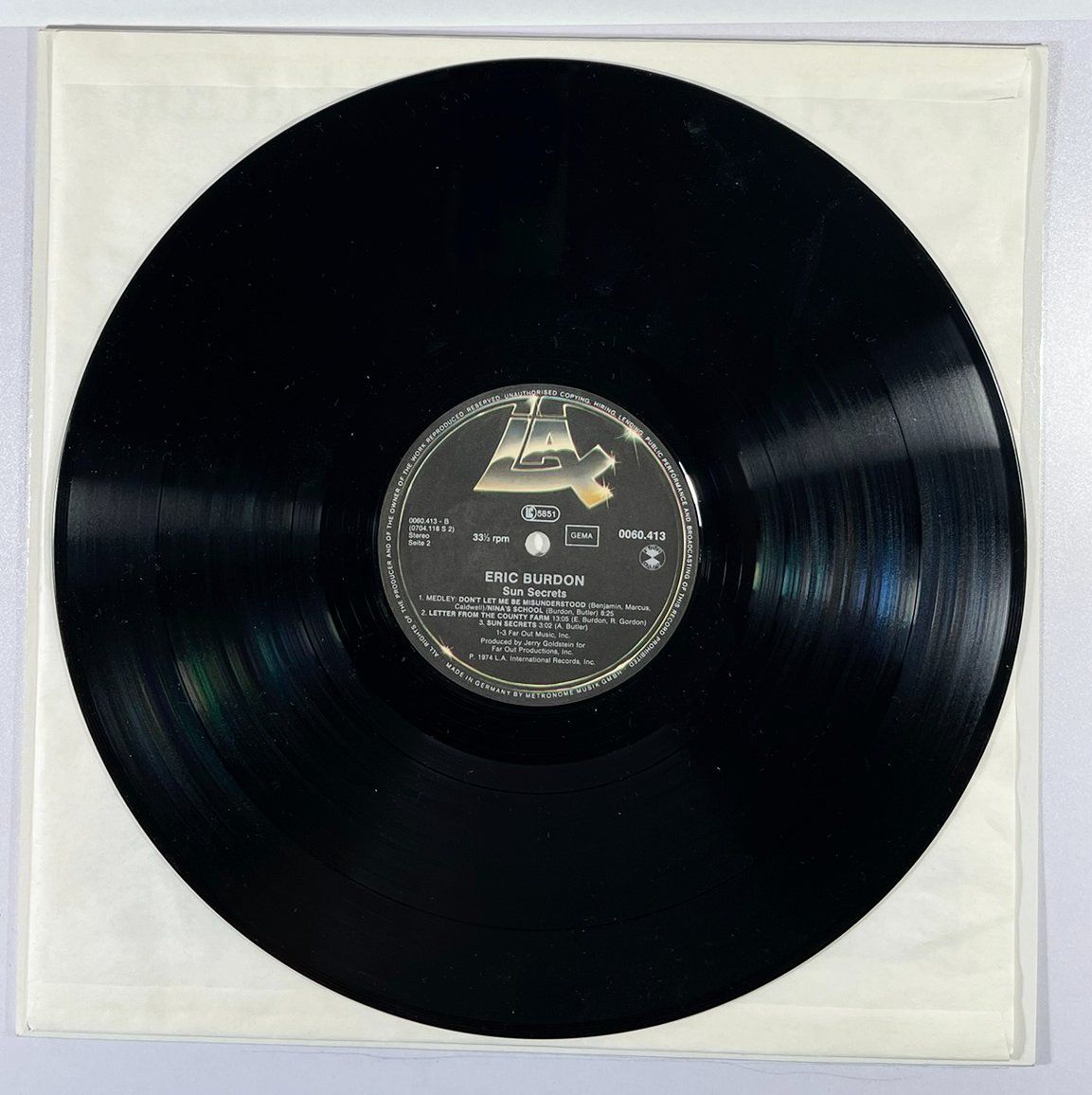 Schallplatten: LP: ERIC BURDON BAND - Sun Secrets (1974) – Gebraucht aus Frenkendorf von Yard-Sale-2000 3