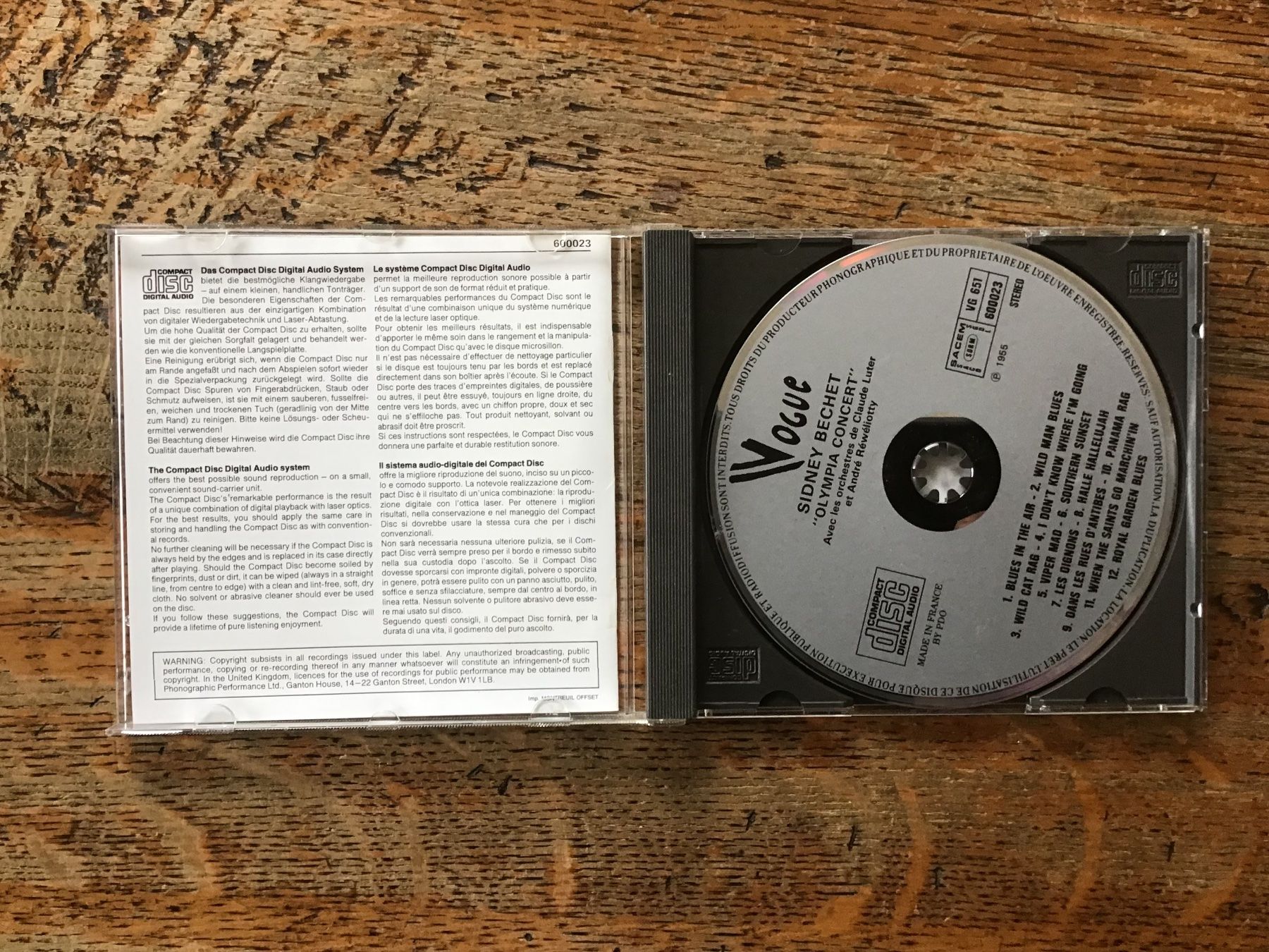 CDs: CD Sydney Bechet – Gebraucht aus Fully von Ruby97 1