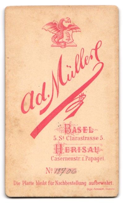 Photos & affiches: Fotografie Ad. Müller, Basel, St. Clara – D'occasion à Berlin par bartko-reher 1