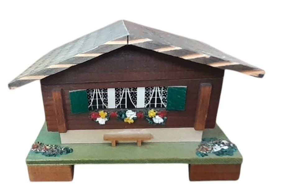 Carillon: Spieldose antik - Schweizer Chalet – Usato da Mörschwil venduto da antiksalon