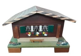Spieldose antik - Schweizer Chalet