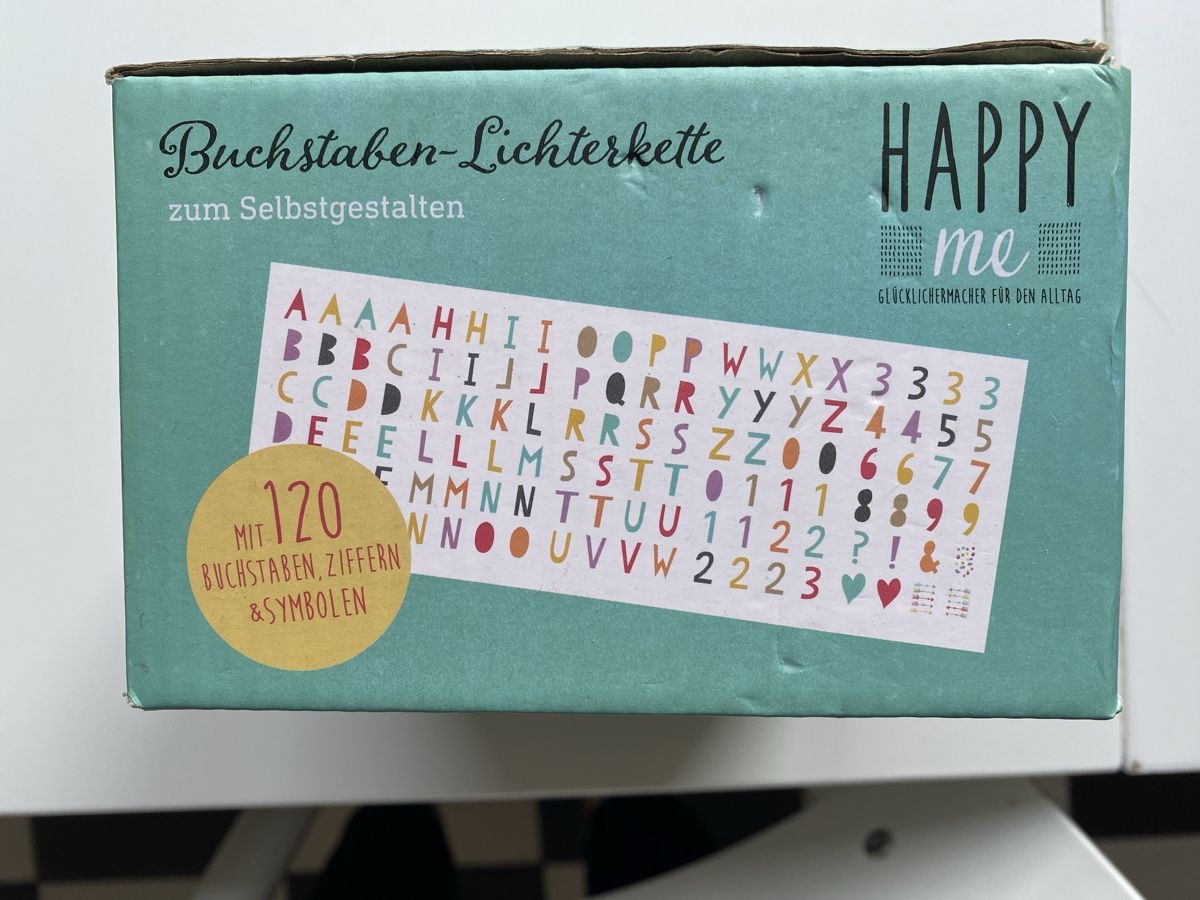 Ghirlande e barre luminose: Buchstaben Lichterkette - Neuwertig & komplett – Nuovo e nell'imballaggio originale da Zürich venduto da s.w.t. 1