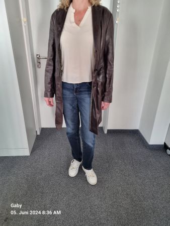 Ledermantel von Benedetta Novi Gr. 40