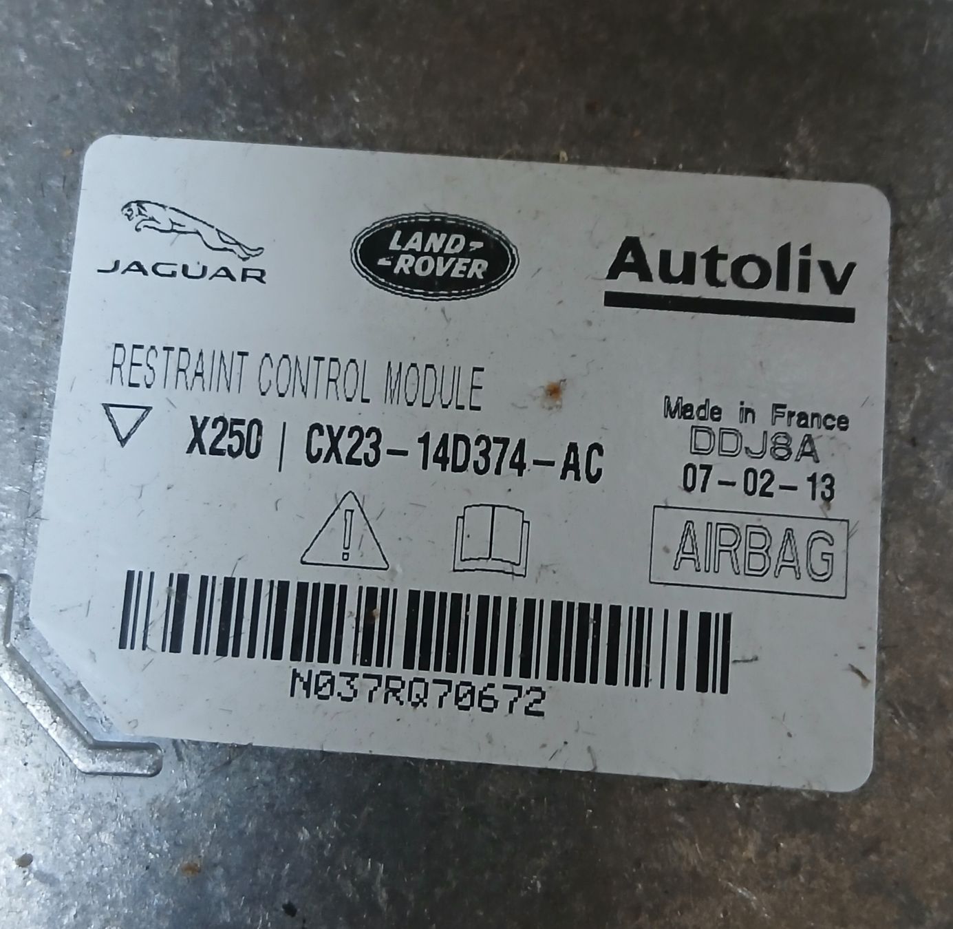 Jaguar Tutti pezzi di ricambio auto: Module airbag Jaguar XF 2008-2016  – Usato da la heutte venduto da Auto-stock 1