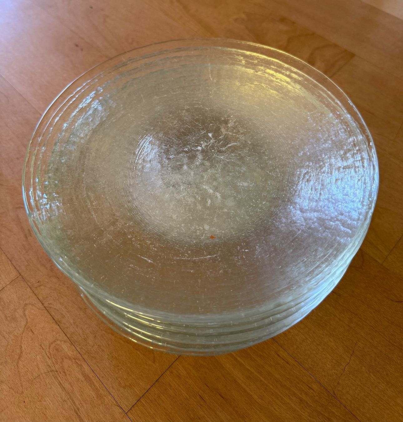 Glasi Hergiswil Gläser: Glasi Hergiswil Teller Set Glas 21.5 cm – Gebraucht aus Zürich von ppw21 2