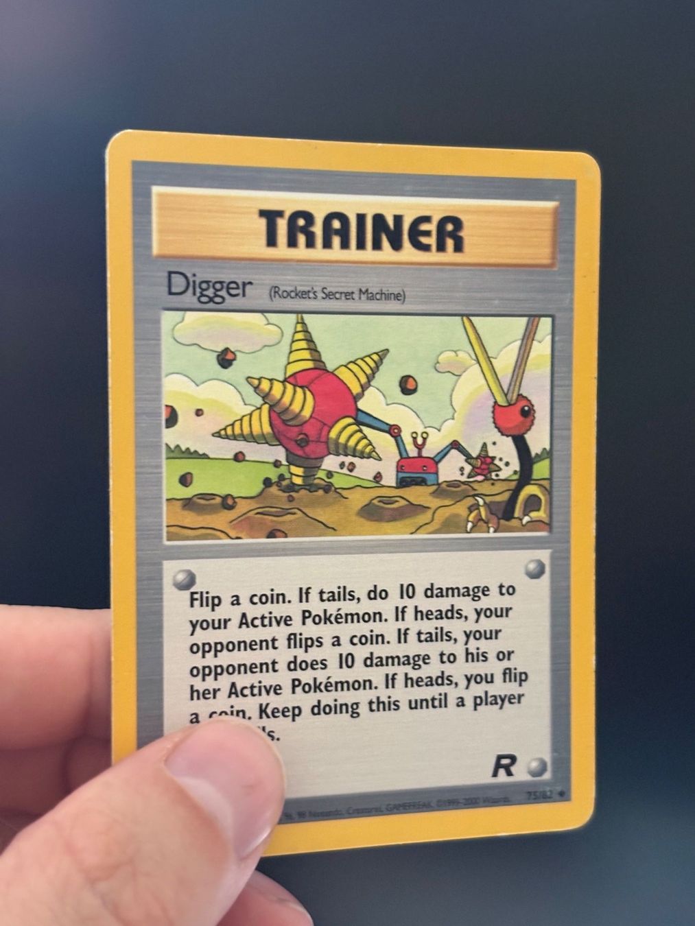 Pokémon Carte collezionabili: Digger 75/82 – TR Team Rocket EN – Usato da Davos Dorf venduto da WadaDex 2