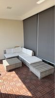 Gartensofa Rattansofa mit Tisch und Auflagen