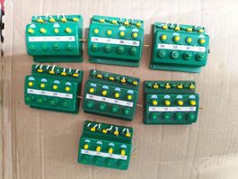 7x Gleisschalter 4 fach Trix