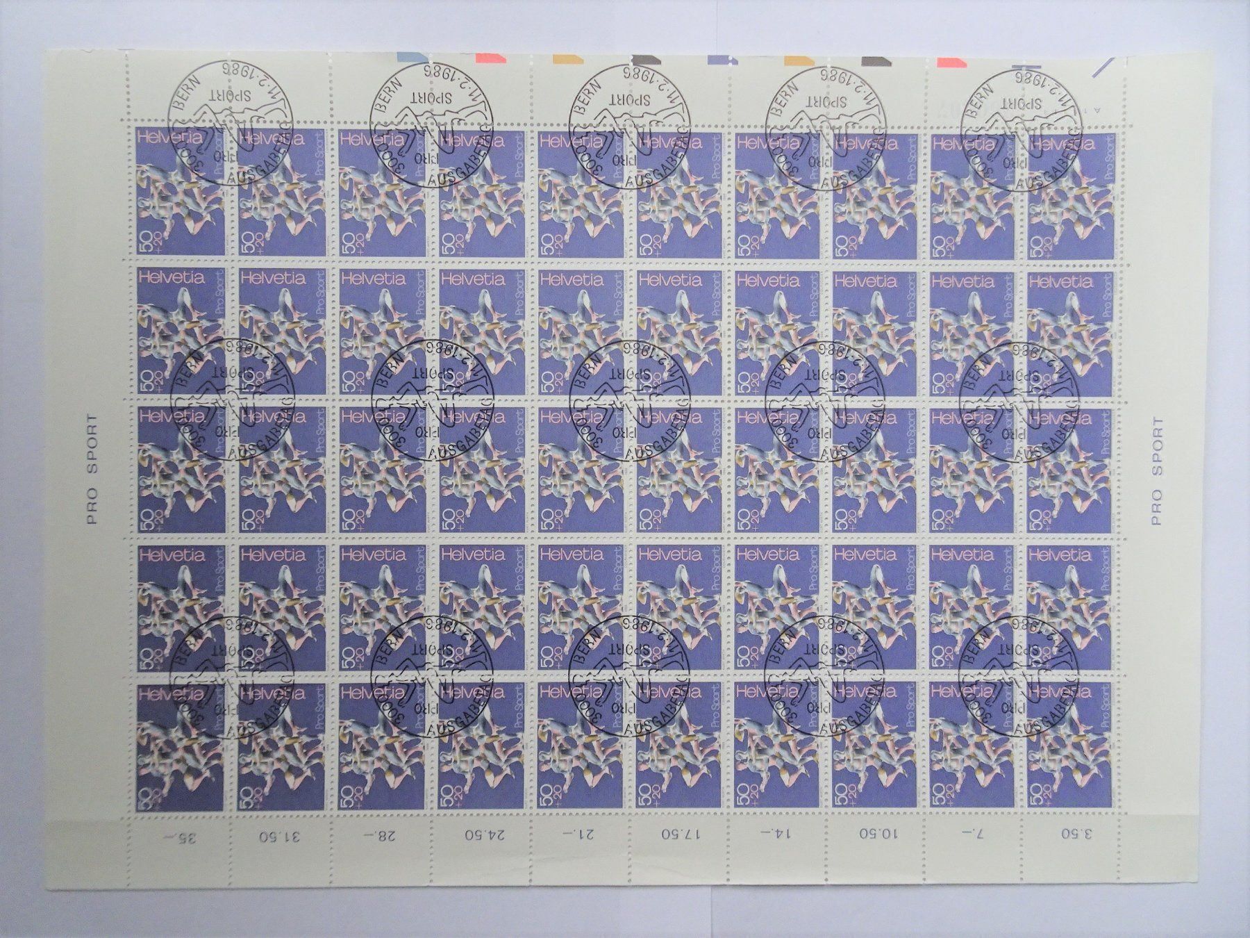 Tous les timbres: 1986 – Neuf (Voir description) à Aadorf par Chnorli-Furz