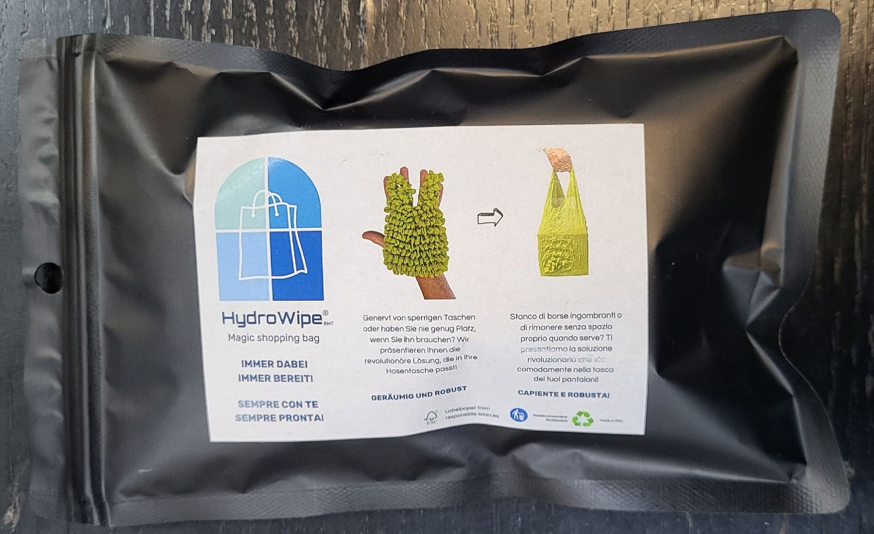 Sacs: HydroWipe Magic Shopping Bag Immer dabei - Immer bereit – Neuf avec emballage d'origine à Figino par mayam63 6