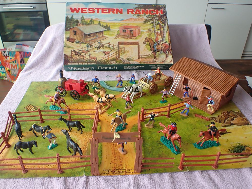 Timpo Toys Ranch Wild West – Set 21 Pièces – Années 50 – Near Mint