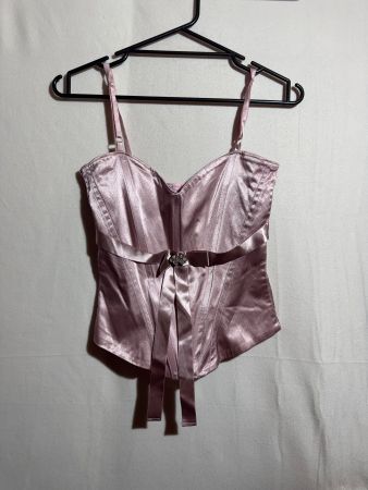 Schöne rosa Corsage Oberteil ca Gr. S