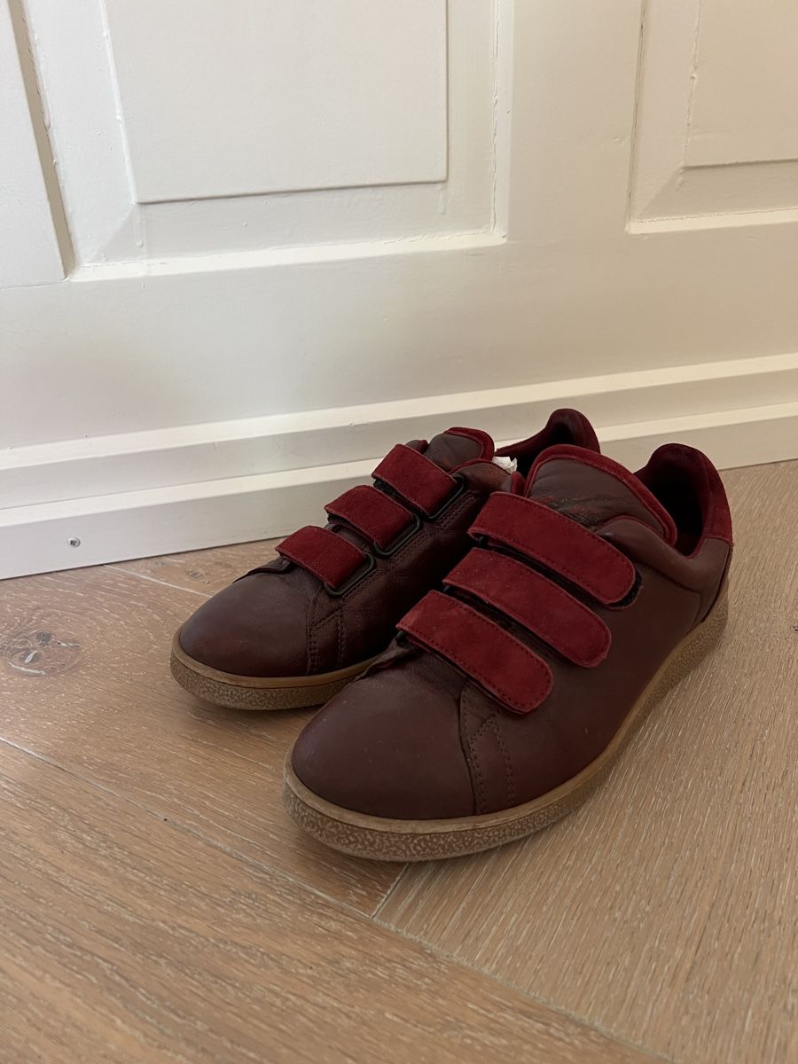 Jerome Dreyfuss Scarpe da donna: Jerome Dreyfuss Burgundy Sneakers – Usato da Zürich venduto da Mirouch 1