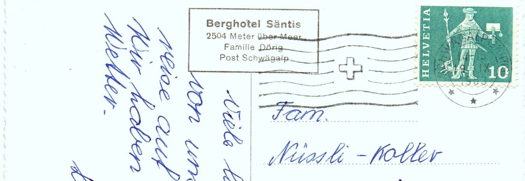 Cartes postales: URNÄSCH Schwägalp Luftseilbahn Säntis, Auto – D'occasion à Jona par philajona 1
