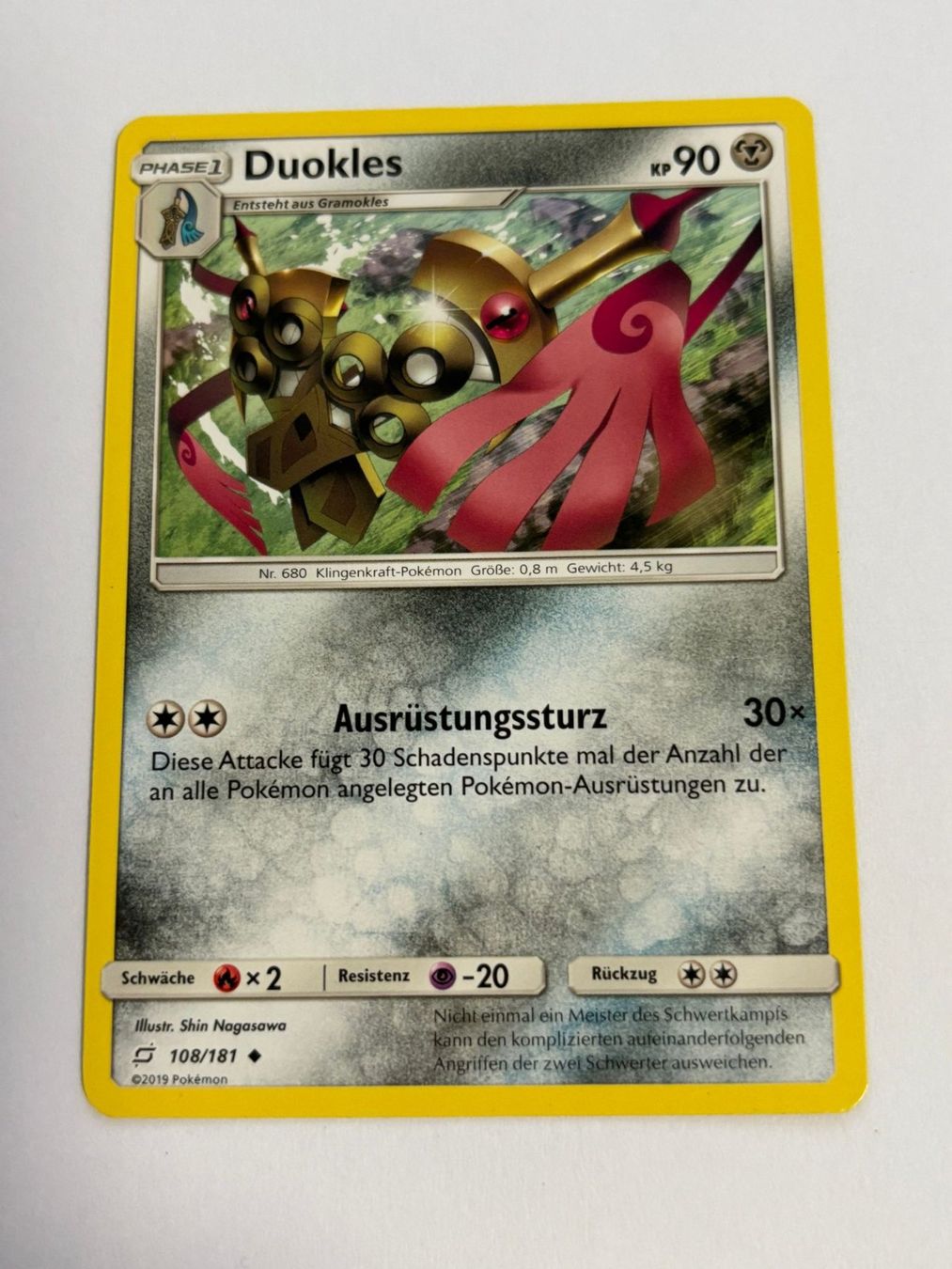 Pokémon Carte collezionabili: Pokemon-Karte Duokles 108/181 – Usato da Herisau venduto da Seyashop1