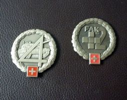 2 Schweizer Armee Beret Embleme - Béret Emblem