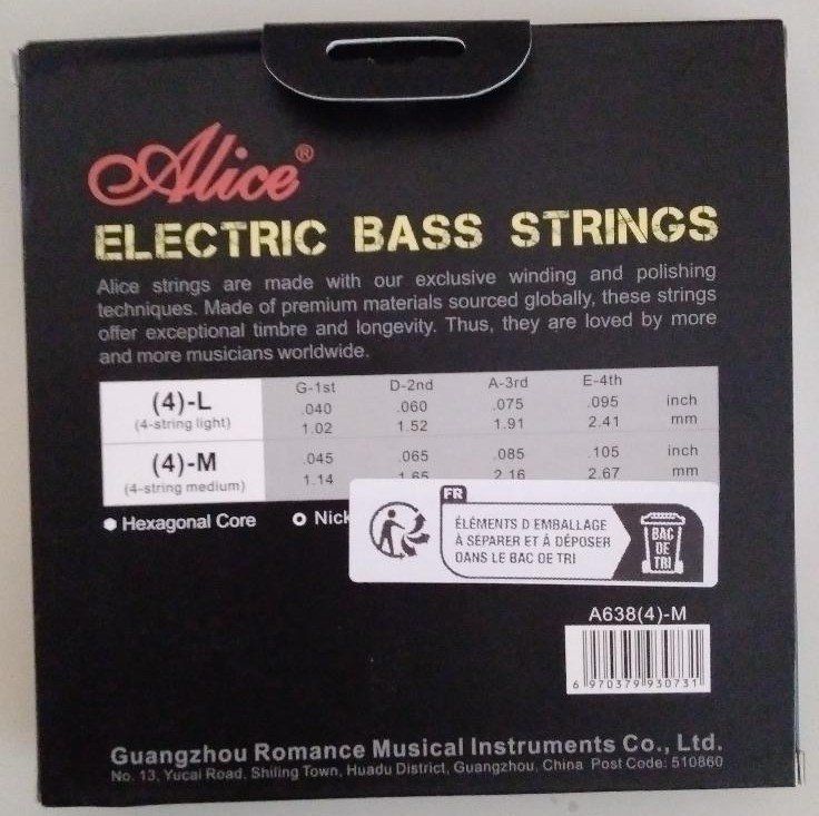 Musikinstrumente: Cordes, Saiten für Bass 4-Strings Medium – Neu und originalverpackt aus Basel von Pickman 1