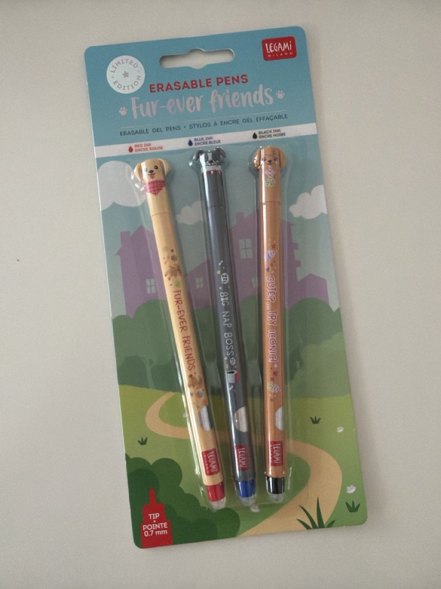Legami Penna & Evidenziatori: Legami Radierbare Stifte "Fur-Ever Friends" 3er Set – Nuovo e nell'imballaggio originale da Solothurn venduto da Vintage87